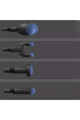 4 Başlıklı Mini Fascial Gun Profesyonel Masaj Tabancası Ve Masaj Siyah