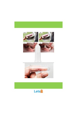 Yumuşak Silikon Kedi Köpek Diş Temizleme Parmağı Fırçası