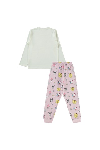 Kuromi 6-9 Yaş Pijama Takımı Ekru