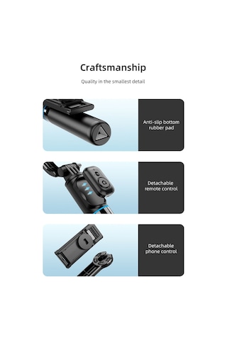 C01 Çok Amaçlı Selfie Çubuğu Masa Üstü Tripod Kumandalı Selfie 36