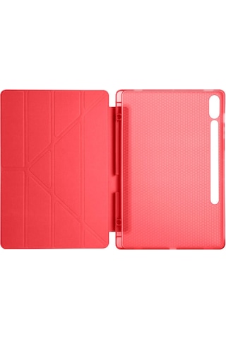 Samsung Galaxy Uyumlu Tab S9 Fe Plus Sm-x610 Kılıf Kalem Bölmeli Silikon Smart Cover Tablet Kılıfı