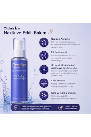 Dermaura Softpeeling Temizleyici Peeling Jel Ölü Deri Arındırıcı Yüz Peelingi 100 Ml