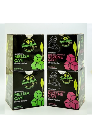 Melisa Çayı 2 Paket ve Anasonlu Kimyonlu Rezene Çayı 2 Paket 4'lü