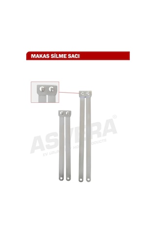 Asvera Çift Çıkışlı Merdiven Makas Silme Sacı Küçük Boy - Yedek Parça Emniyet Kilidi