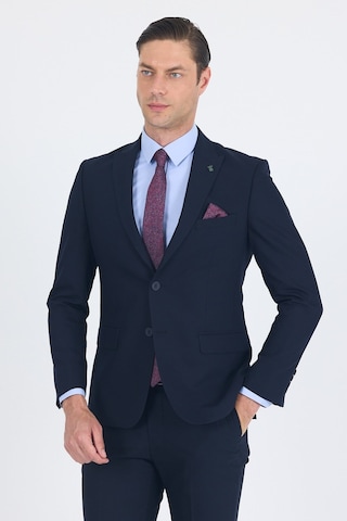 İmza Lacivert Kırlangıç Yaka 6 Drop Slim Fit Tam Astar Esnek Takım Elbise 1001255011 Basic Lacivert