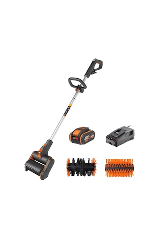 WORX WG441E 20Volt 4.0Ah. Li-ion Tek Akülü 165MM Profesyonel Çok Amaçlı Şarjlı Zemin Fırçası
