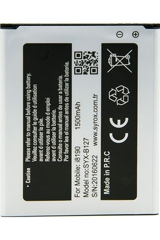 Syrox Samsung Uyumlu İ8190/S3Mini/8160/Ace 2 Batarya