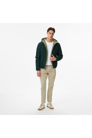Nautica Erkek Yeşil Regular Fit Çift Taraflı Mont Düz J57008t Yeşil