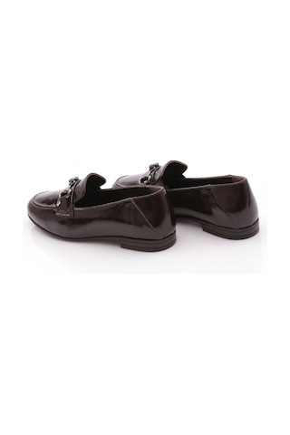 Dgn 616 Kadın Loafer Ayakkabı Kahve Rugan