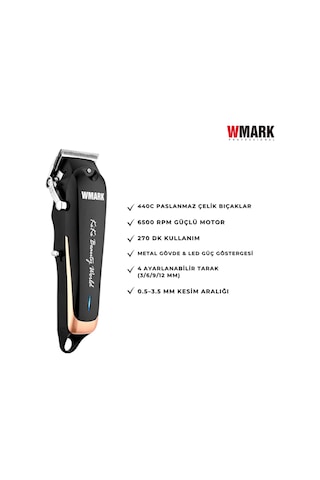Wmark NG-103PLUS Şarjlı Saç Kesme Makinesi