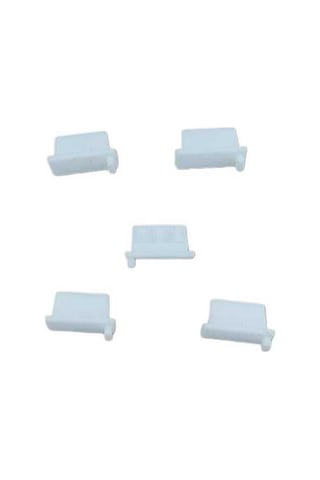 Tüm Usb Portlara Uyumlu Toz Ve Kir Önleyici Usb Soket Koruyucu Tıpa Slikon 5 Adet Beyaz