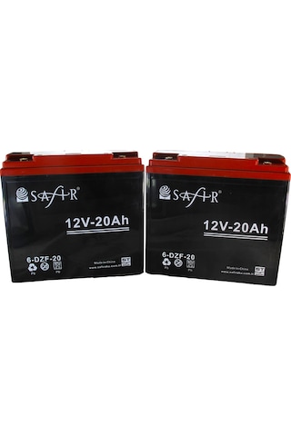 Safir Jel Akü 12 V - 20 Ah 2'li Set