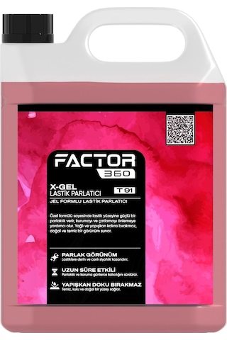 Factor360 X Gel Lastik Parlatıcı Jel 5 Kg