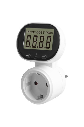 Symbee Avrupa Standartı Elektrik Tüketim Ölçer Prizi - 45 Ayarlanabilir Lcd Ekranlı Akıllı Enerji Monitorü 230v 16a