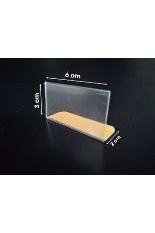 10 Adet Yapışkanlı Pvc Etiketlik 6 x 3 CM Yapışkanlı Raf Önü Fiyatlık