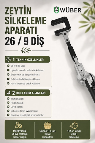 Wüber Kanca Tipi Zeytin Silkeleme Aparatı