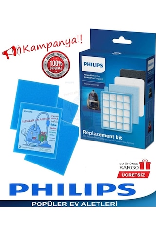 Philips Uyumlu Fc9532/09 Marathon Hepa Filtre Seti