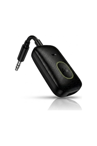 Exenar - Siyah - Aux Bluetooth Ses Adaptörü İki Yönlü Rx/tx Alıcı Verici Araç Tv Televizyon Pc Bilgisayar 3.5mm Jack