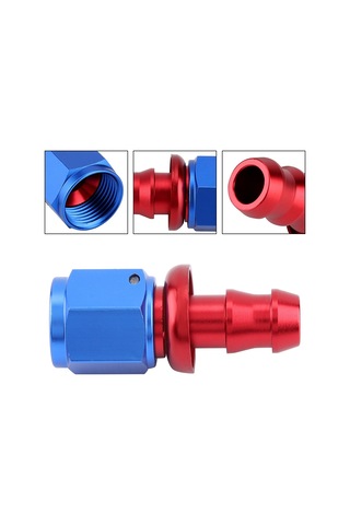 Padalink An6 Tipi Otomobil Yağ Soğutucu Bağlantısı - T6160 Alüminyum Cnc İşlenmiş, Anodize Kaplama, Kolay Montajlı Düz Tip 0