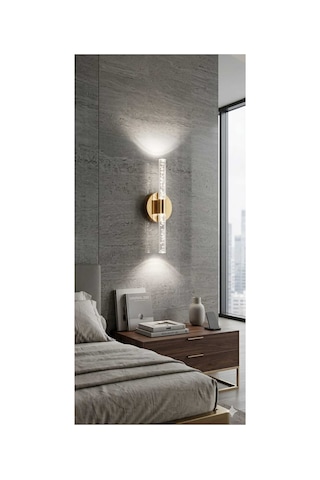 Bubbleflux Small 31 Cm Modern Tasarım Led Aplik - Duvar Lambası - Gold - Elektrikli - Beyaz Led Gold