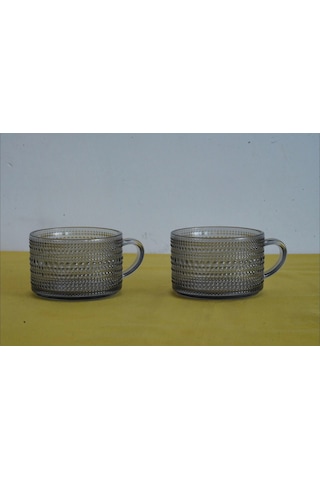 Aron Grey 2'li Bardak 410 Ml Şeffaf