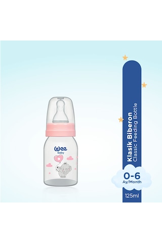 Wee Baby Klasik PP Biberon 125 ML Pembe