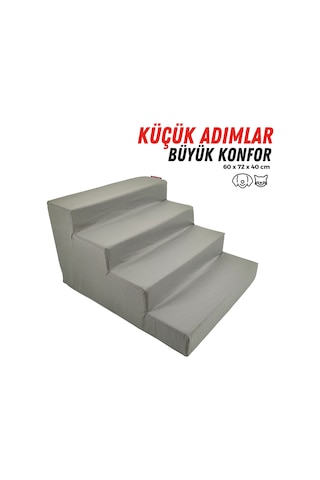 Xpermate 4 Basamaklı Evcil Hayvan Merdiveni 60 x 72 x 40 CM
