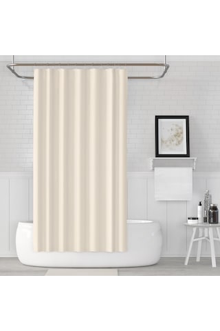 Zethome Jackline Banyo Duş Perdesi 0010 Krem Tek Kanat 1X180X200 Krem