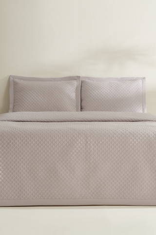 Karaca Home Anna Çift Kişilik Yatak Örtüsü Açık Mürdüm Açık Mürdüm