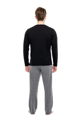 Mod Collection Pamuklu Sıfır Yaka Kareli Erkek Pijama Takım 001