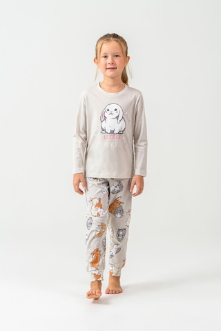 Rolypoly Kız Çocuk Gri Pijama Takım Gri