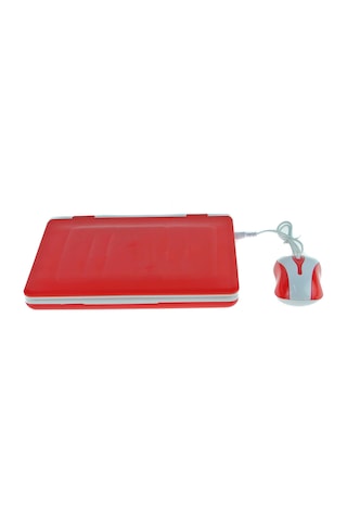 Oyuncak Laptop Eğitici Bilgisayarı Türkçe İngilizce Eğitici Red