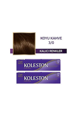 Wella Koleston Single Saç Boyası 3.0 Koyu Kahve 2'li