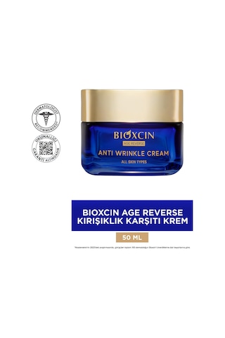 Bioxcin Age Reverse Kırışıklık Karşıtı Gece Kremi 50 Ml Retinol, Kolajen, Hyaluronik Asit Ve Bitkisel Kompleks İçerikli Sıkılaştırıcı Ve Dolgunlaştırıcı Etki Sku: Smg8690010432544