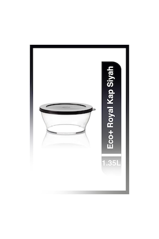 Tupperware Eco+ Royal Kap 1.35 L Siyah