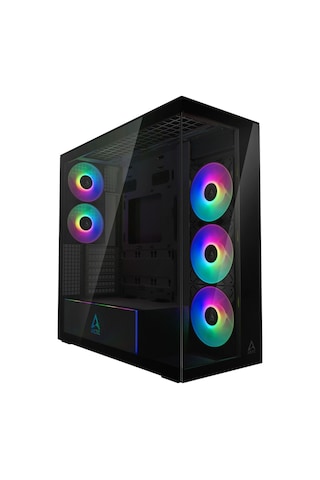 Arctıc Xtender Usb-c Temperli Cam Panel Dahili Argb Fanlar 420mm Sıvı Soğutma Destekli Kule Tipi Mat Siyah Bilgisayar Kasası