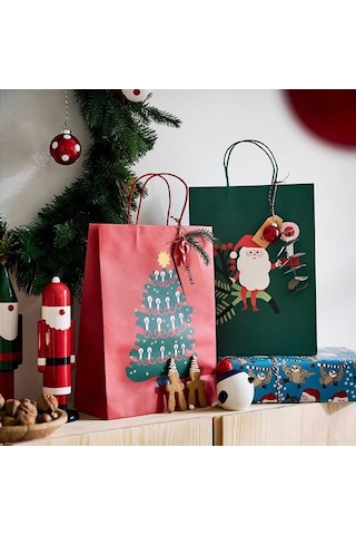 Ikea Vınterfınt Hediye Poşeti, Çok Renkli, 26x35 Cm, 2 Adet