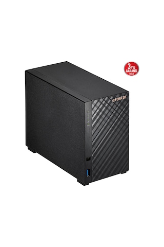 Asustor As1102tl, 1gb Ddr4 Ram, 2 Yuvalı 2x22tb Destek , 1x2.5gbe Network, Usb 3.2, Usb 2.0, Tower Nas Yedekleme Cihazı