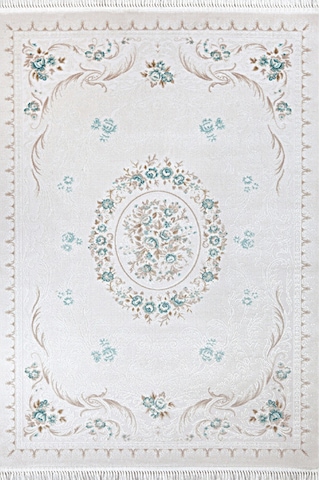 Bahariye Ha Ruby 9661 Mavi 155 X 230 Cm Saçaklı Modern Halı Mavi