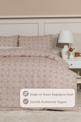 Elart Castor Nevresim Takımı King Size 240x220 Cm Bej Bej