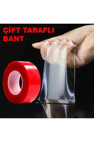 Çift Taraflı Bant Şeffaf Silikon Bant Su Geçirmez 5 M x 10 MM
