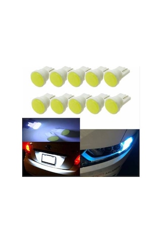 10 Adet T10 Led Seramik Led Ampul Oto İç Aydınlatma Led Beyaz
