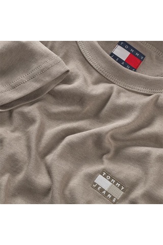 Tommy Hilfiger Tjm Reg Badge Tee Ext Erkek Gri T-shirt - Dm0dm22667