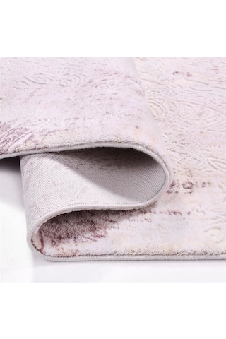 Ipek Mekik Halı Blossom 13450 Krem Lila Salon Halısı