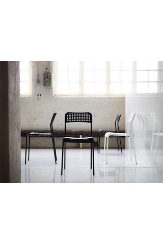 Plastik Sandalye, Siyah Renk Meridyendukkan Salon-mutfak Sandalyesi