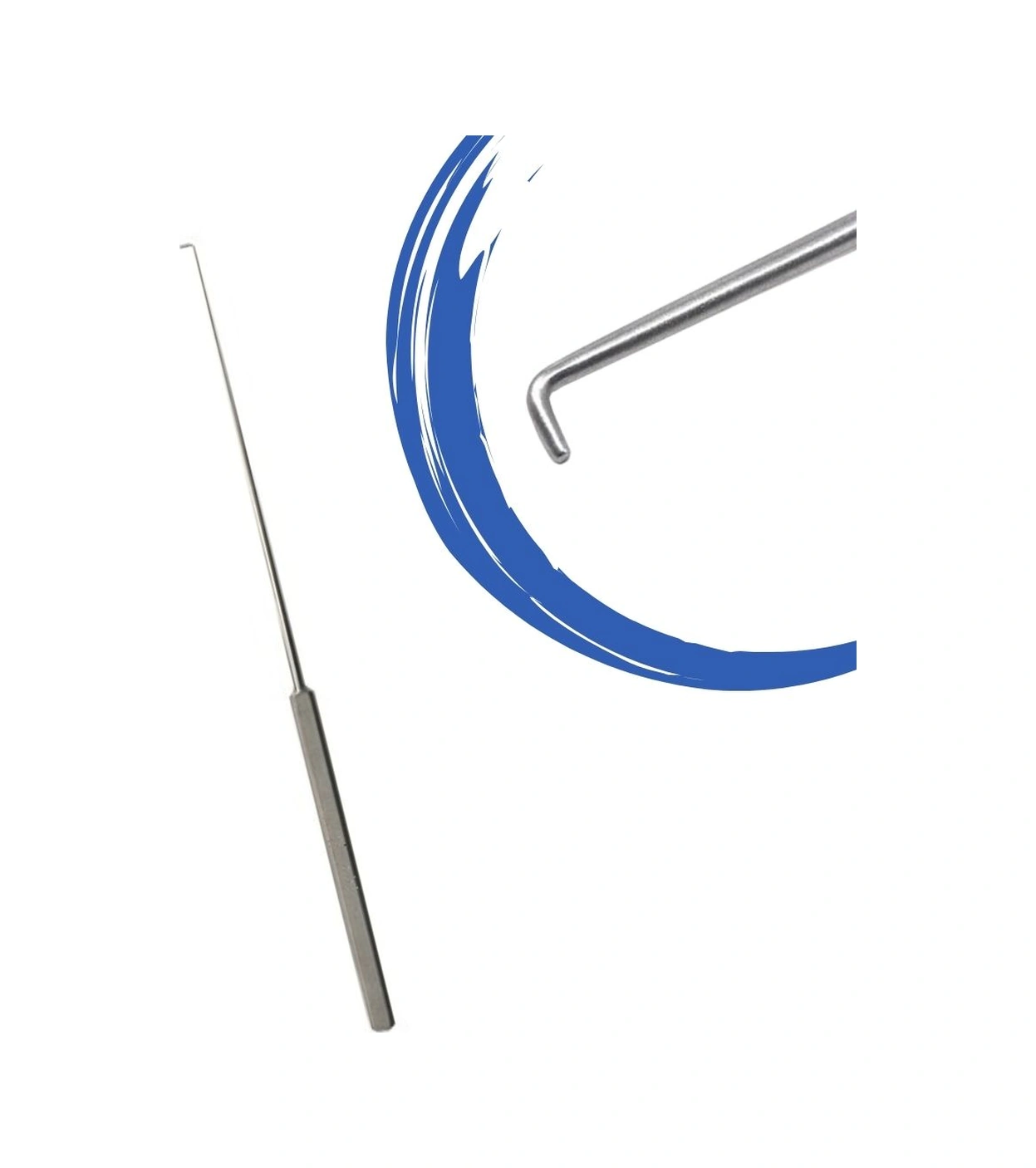 Barışhan Medikal Mikro Hook 2.5mm 6 3/4 Diseksiyon Çengel Mikro Kanca 17 Cm Cerrahi Eğitim Materyali Çok Renkli