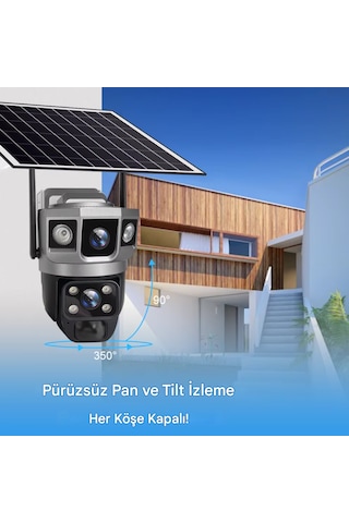 4g Sim Kart 12mp Wıfı Güneş Enerjili Kamera Açık Kablosuz 8k
