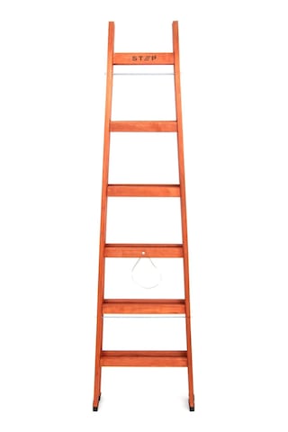 Step 6 Basamaklı Çift Çıkışlı Ahşap Merdiven Yükseklik 2 M