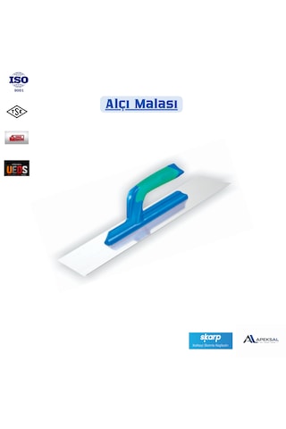 Skarp 40 Cm Profesyonel Alçı Malası Yay Çeliği Açık Plastik Saplı Sıvacı Malası