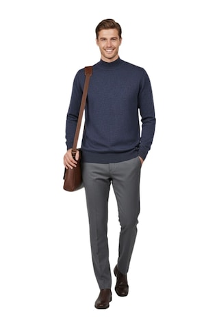 Erkek Yarım Balıkçı Yaka Regular Fit Kazak Bgl-st04954 Füme